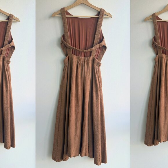 Cotton Crinkle Midi Dress - Picture 2 of 2